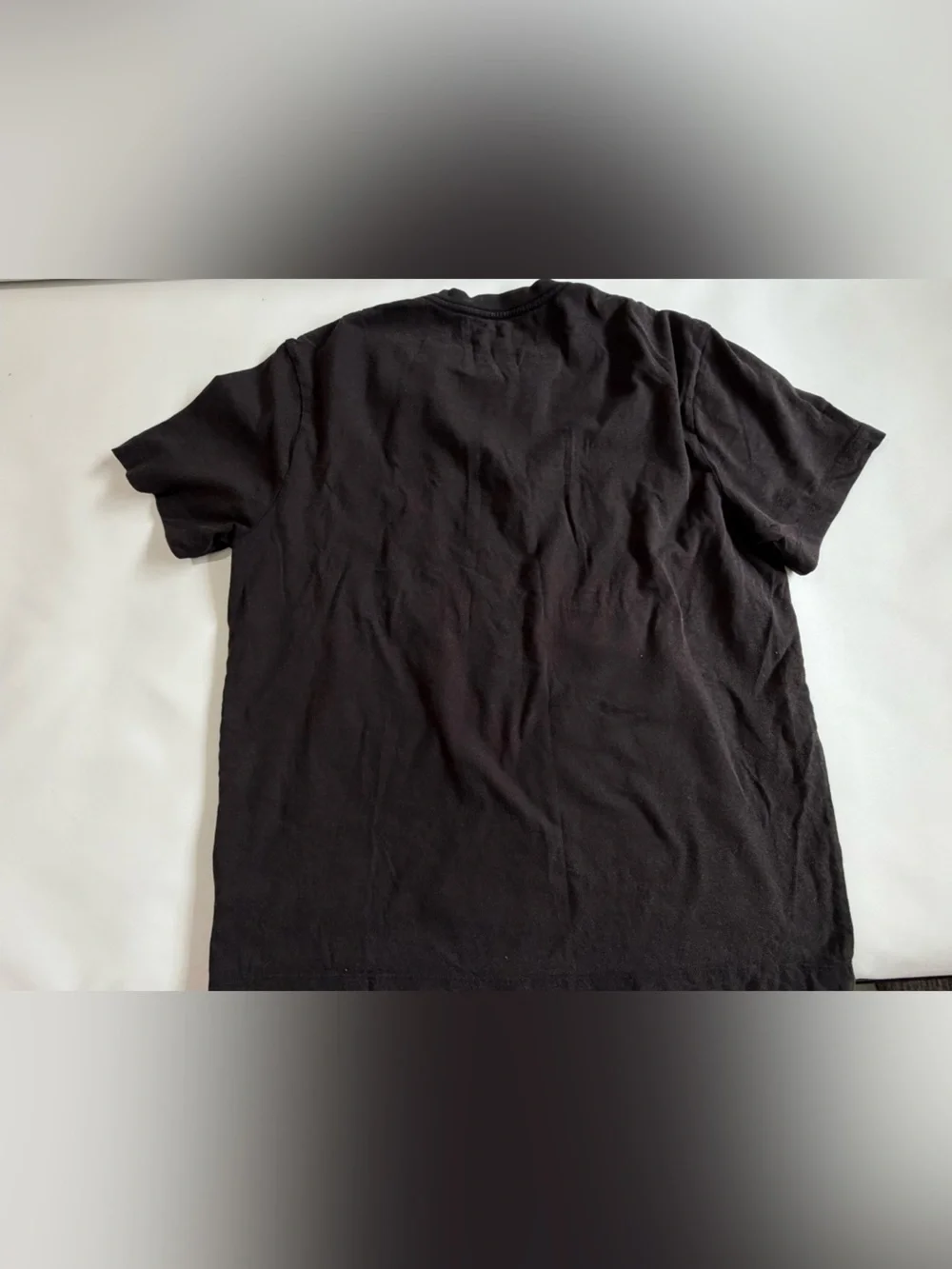 True Religion Mens Black Graphic Logo Relaxed Fit Crew Neck TShirt Size M
